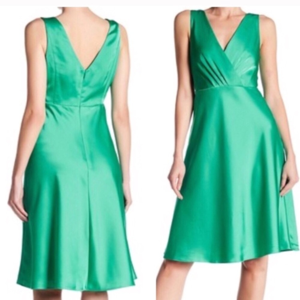 J.crew Sophie Satin Jade Green Party Dress